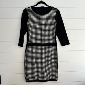 Chap’s Houndstooth Knit Dress M